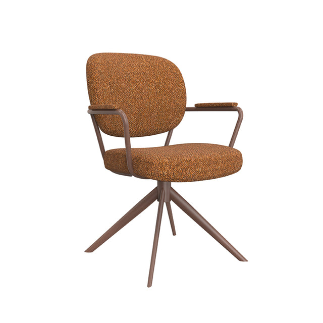 LABEL51 Eetkamerstoel Basel - Coral - Boucle van LABEL51 – Luxe comfort op maat van PureWonen. Vraag naar de beste prijs.