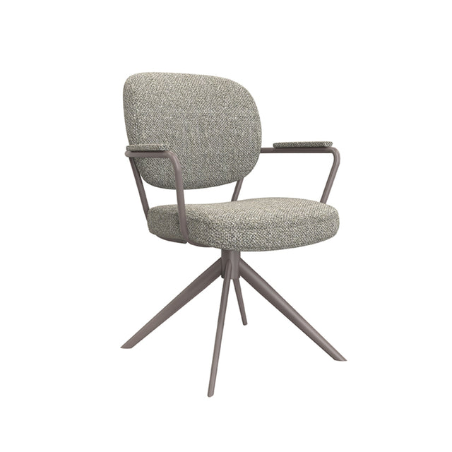 LABEL51 Eetkamerstoel Basel - Truffel grijs - Boucle van LABEL51 – Luxe comfort op maat van PureWonen. Vraag naar de beste prijs.