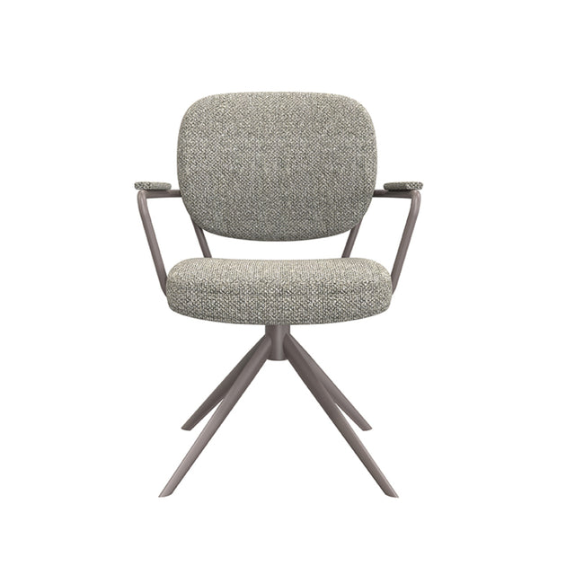 LABEL51 Eetkamerstoel Basel - Truffel grijs - Boucle van LABEL51 – Luxe comfort op maat van PureWonen. Vraag naar de beste prijs.