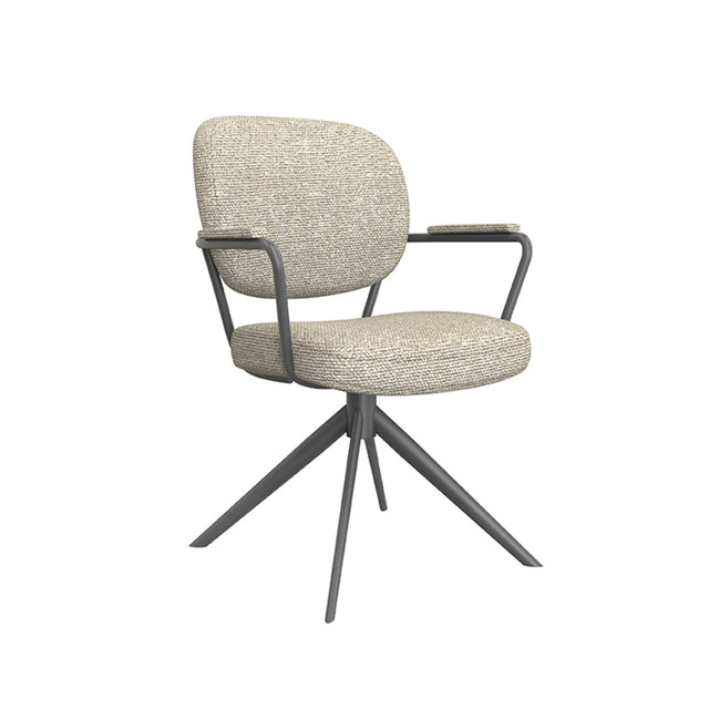 LABEL51 Eetkamerstoel Basel - Naturel - Boucle van LABEL51 – Luxe comfort op maat van PureWonen. Vraag naar de beste prijs.