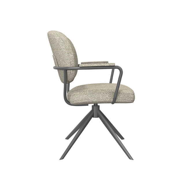 LABEL51 Eetkamerstoel Basel - Naturel - Boucle van LABEL51 – Luxe comfort op maat van PureWonen. Vraag naar de beste prijs.