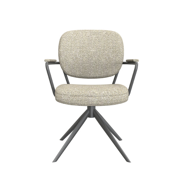 LABEL51 Eetkamerstoel Basel - Naturel - Boucle van LABEL51 – Luxe comfort op maat van PureWonen. Vraag naar de beste prijs.