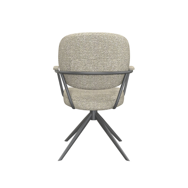 LABEL51 Eetkamerstoel Basel - Naturel - Boucle van LABEL51 – Luxe comfort op maat van PureWonen. Vraag naar de beste prijs.