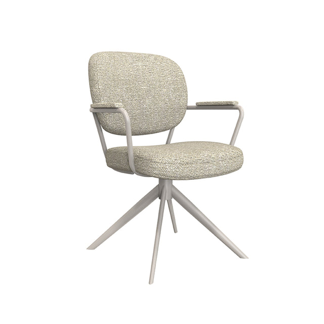 LABEL51 Eetkamerstoel Basel - Naturel - Boucle van LABEL51 - laagste prijs offerte van PureWonen