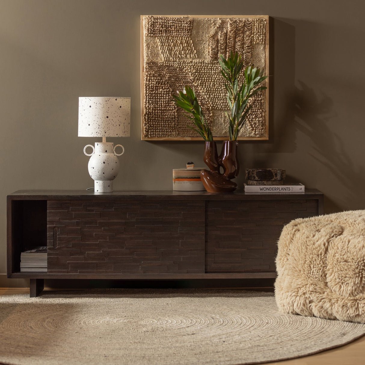 Utopia Vloerkleed Rond Naturel O200 Cm van WOOOD – Luxe comfort op maat van PureWonen. Vraag naar de beste prijs.