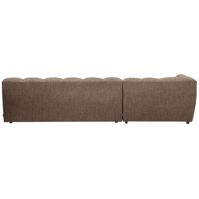 Allure Chaise Longue Links Geweven Stof Donkerbruin Melange van WOOOD – Luxe comfort op maat van PureWonen. Vraag naar de beste prijs.