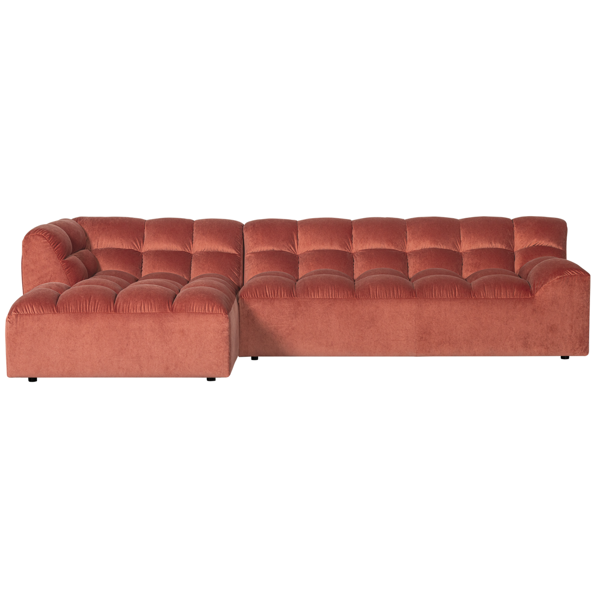 Allure Chaise Longue Links Velvet Blush van WOOOD – Luxe comfort op maat van PureWonen. Vraag naar de beste prijs.