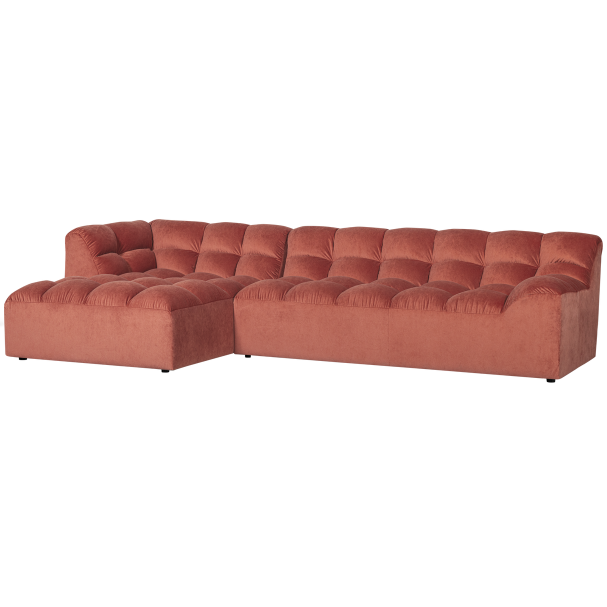 Allure Chaise Longue Links Velvet Blush van WOOOD – Luxe comfort op maat van PureWonen. Vraag naar de beste prijs.