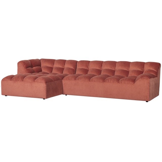Allure Chaise Longue Links Velvet Blush van WOOOD – Luxe comfort op maat van PureWonen. Vraag naar de beste prijs.