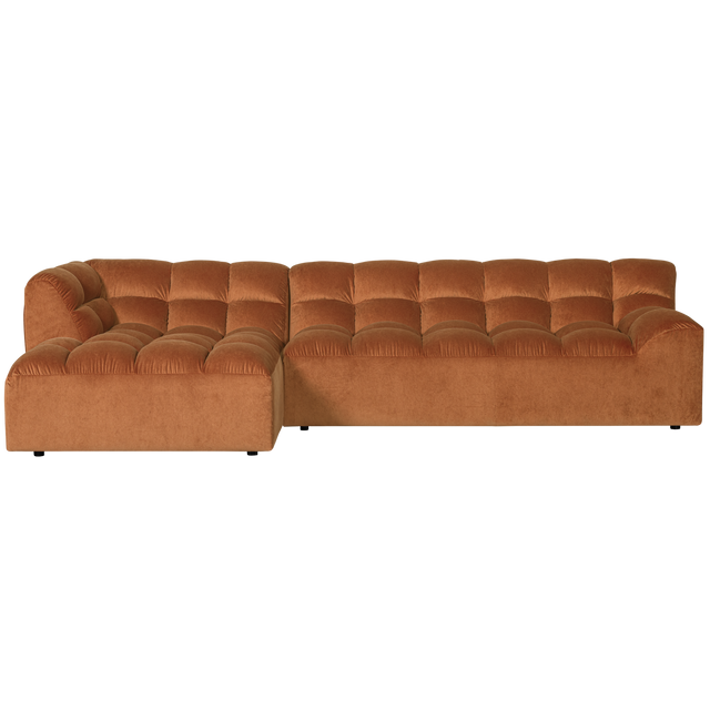 Allure Chaise Longue Links Velvet Terra van WOOOD – Luxe comfort op maat van PureWonen. Vraag naar de beste prijs.