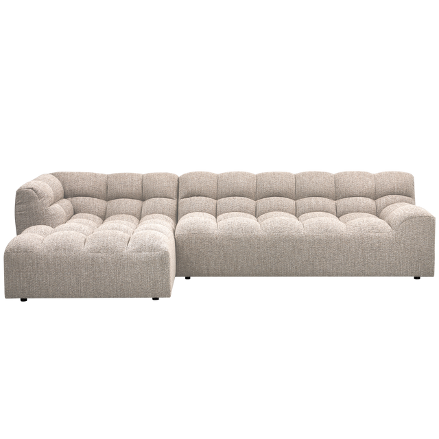 Allure Chaise Longue Links Geweven Stof Naturel Melange van WOOOD – Luxe comfort op maat van PureWonen. Vraag naar de beste prijs.