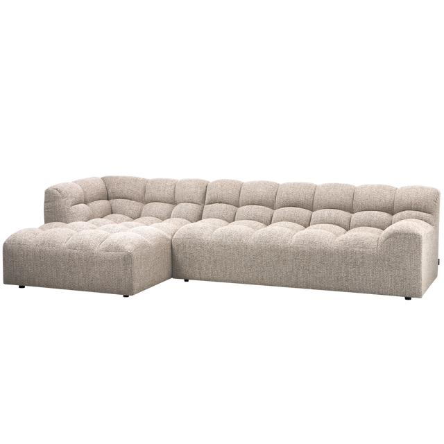 Allure Chaise Longue Links Geweven Stof Naturel Melange van WOOOD – Luxe comfort op maat van PureWonen. Vraag naar de beste prijs.