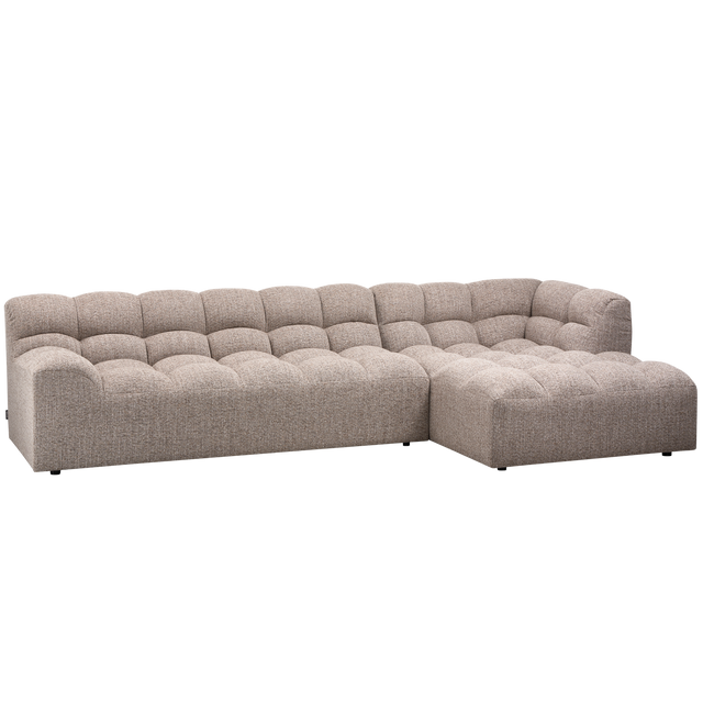 Allure Chaise Longue Rechts Geweven Stof Bruin Melange van WOOOD – Luxe comfort op maat van PureWonen. Vraag naar de beste prijs.