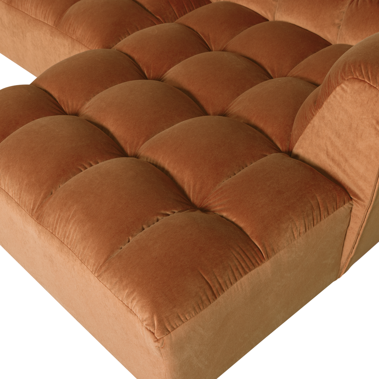Allure Chaise Longue Rechts Velvet Terra van WOOOD – Luxe comfort op maat van PureWonen. Vraag naar de beste prijs.