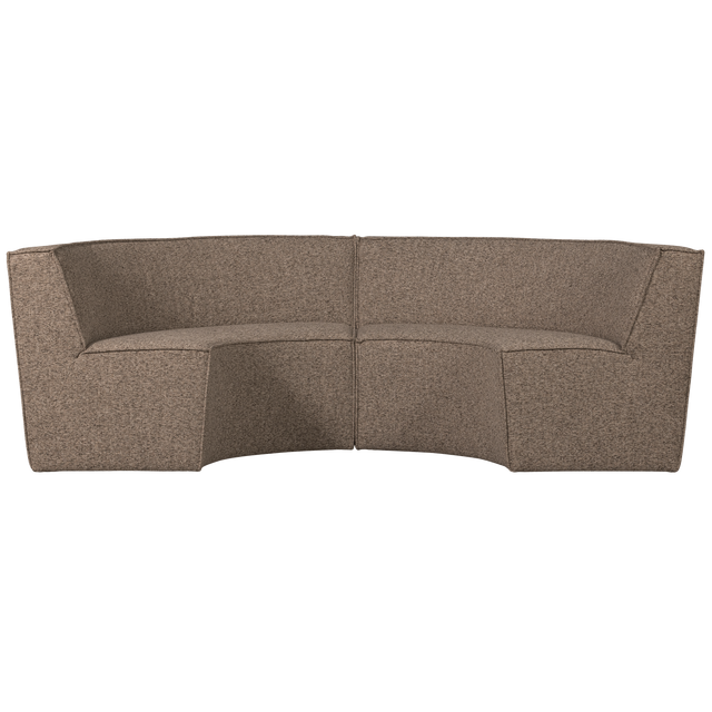 Europa 4 Zits Eetbank Geweven Stof Donkerbruin Melange van WOOOD – Luxe comfort op maat van PureWonen. Vraag naar de beste prijs.