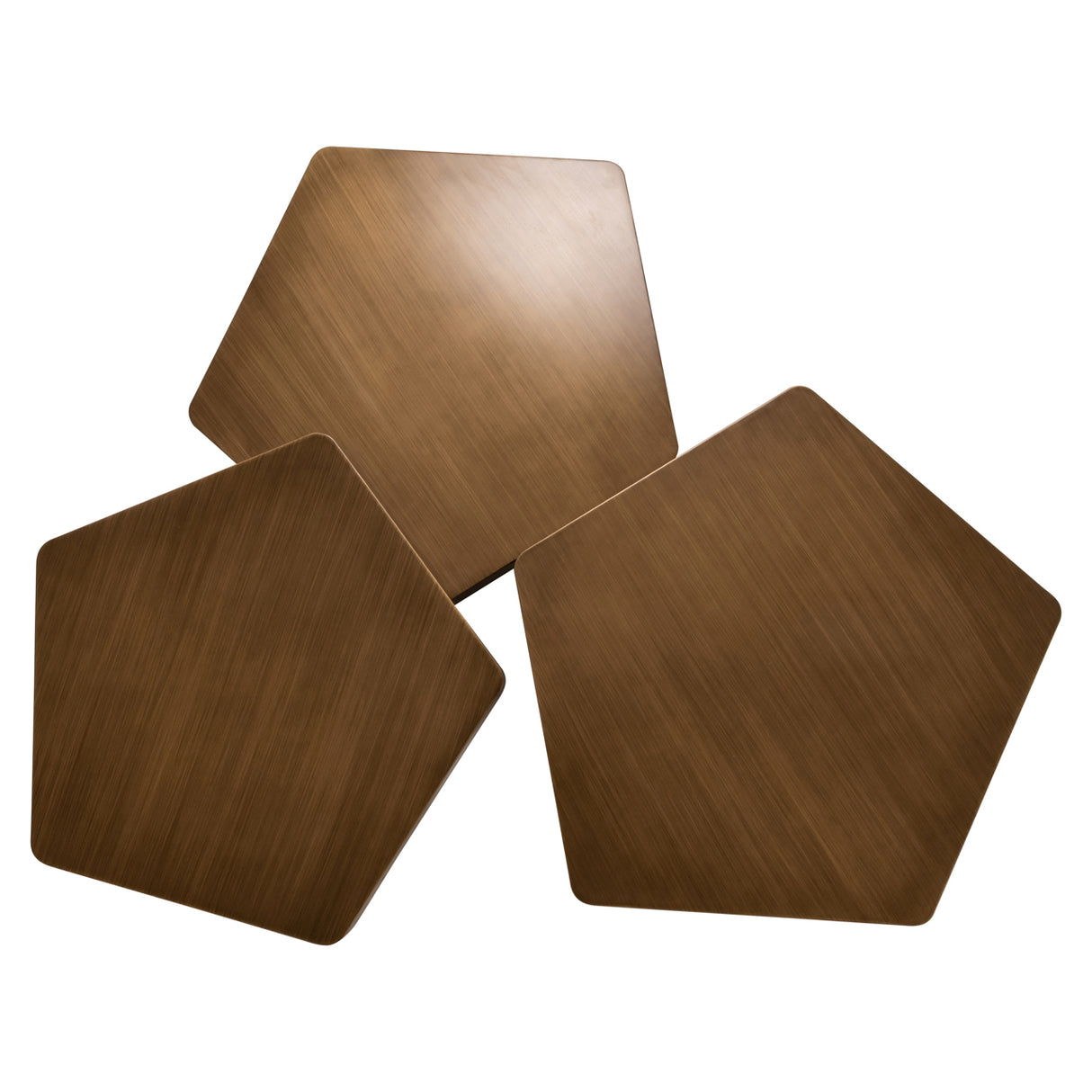 Salontafel Hexa brushed gold (Set of 3) van Richmond Interiors – Luxe comfort op maat van PureWonen. Vraag naar de beste prijs.