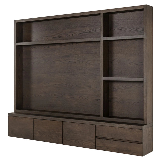 TV-meubel Lachance brown 3-doors 2-drawers