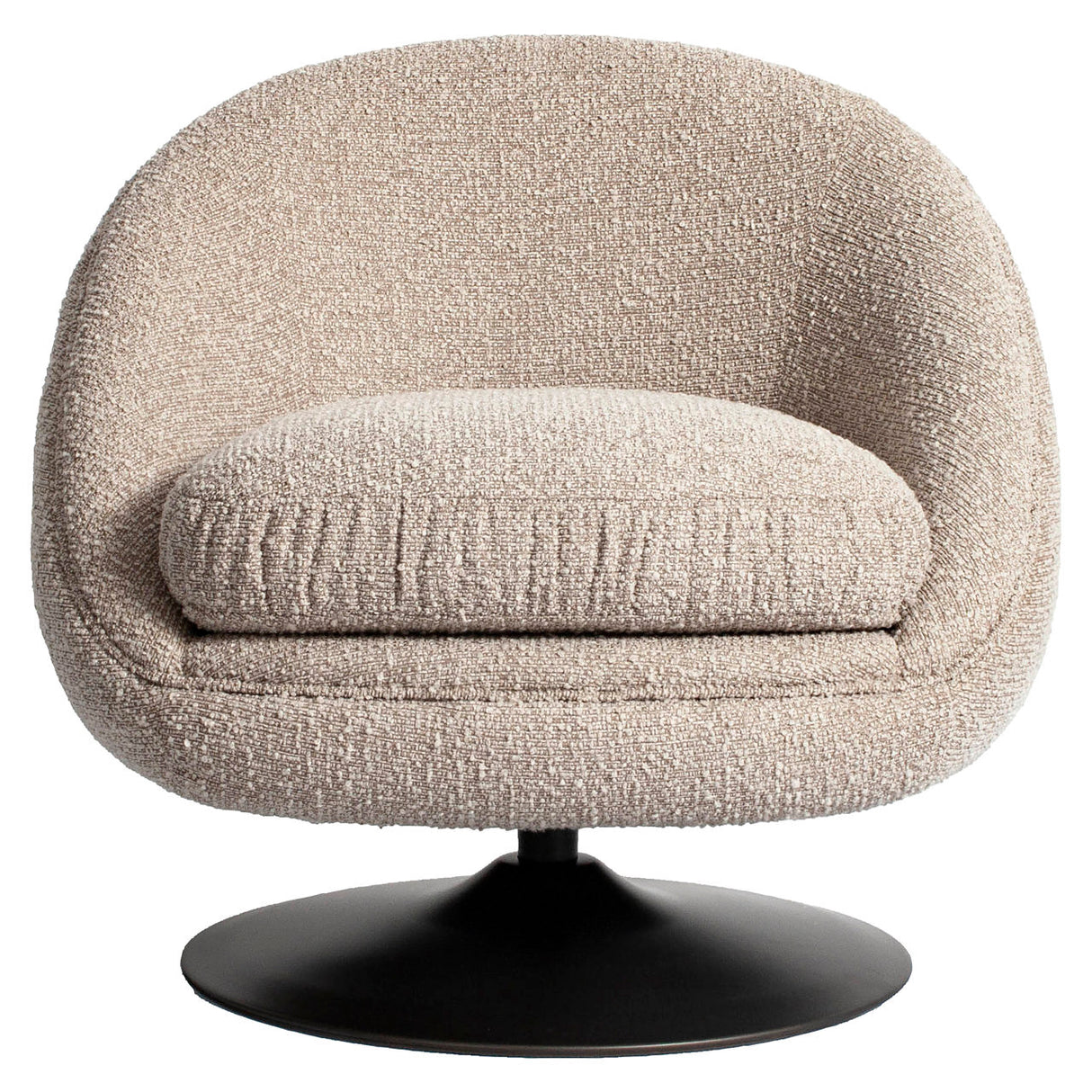 Lounge stoel Nodo natural chunky swivel