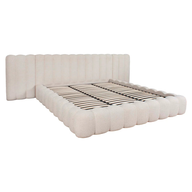 Bed Cupidon cream fancy 180x210 with storage