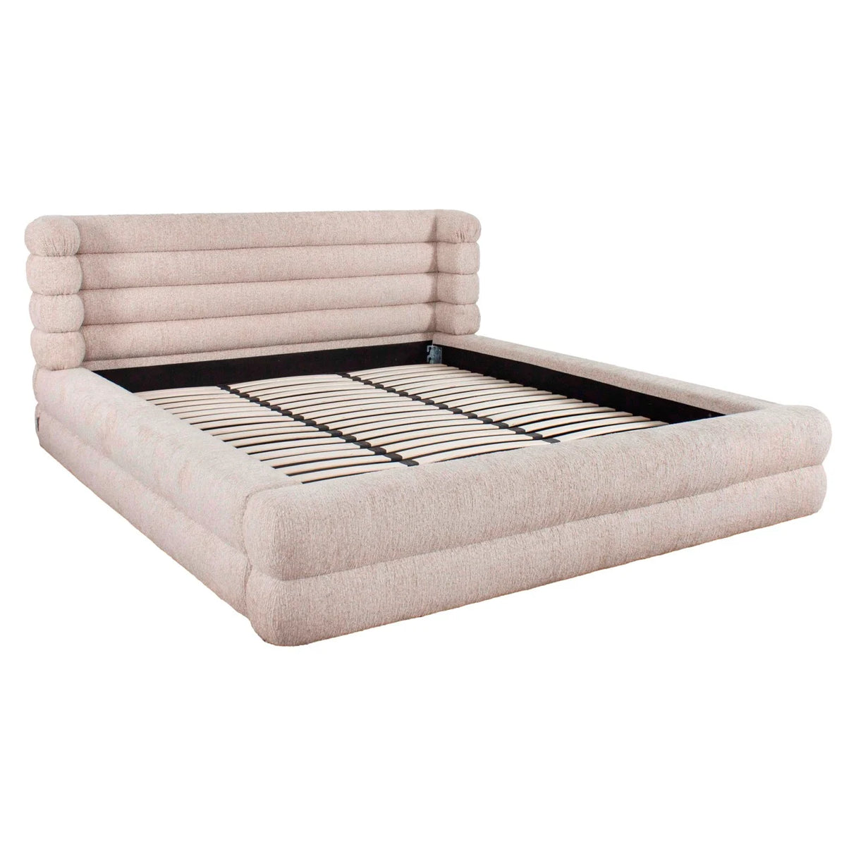 Bed Obidis natural linear 180x210 with storage van Richmond Interiors – Luxe comfort op maat van PureWonen. Vraag naar de beste prijs.