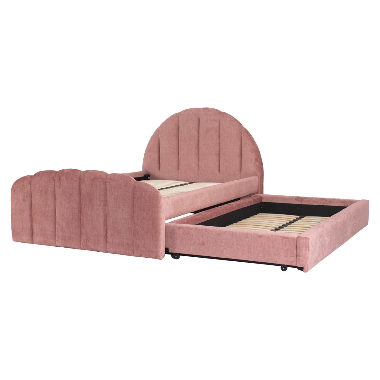 Bed Pixie rosewood jewel 120x200 with pull-out bed