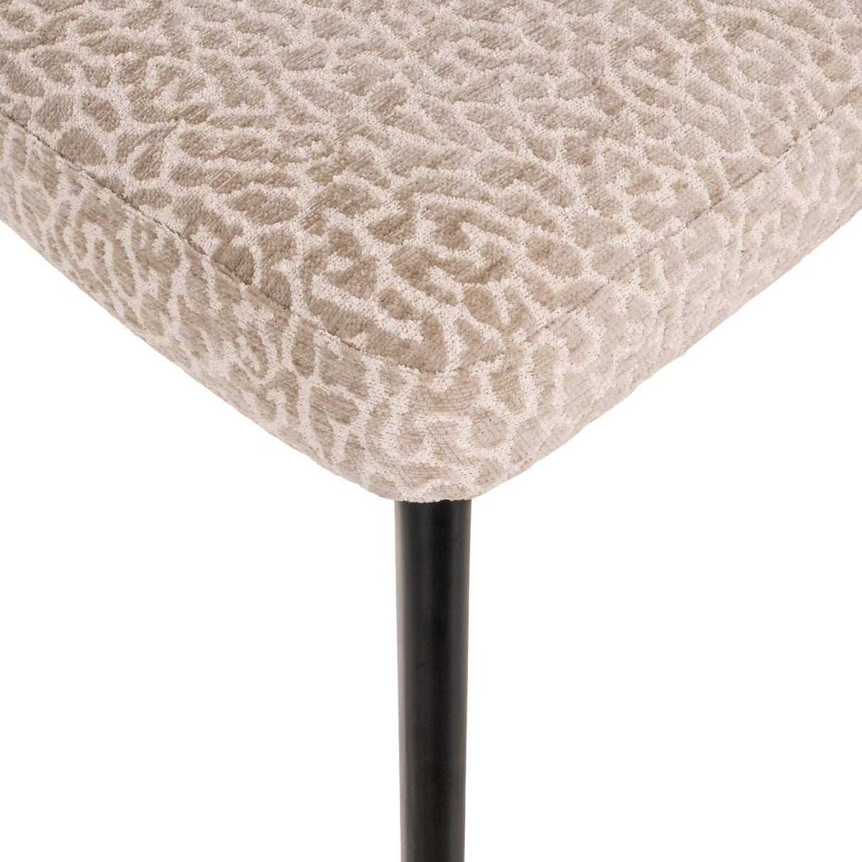 Eetkamerstoel Zeno beige leopard