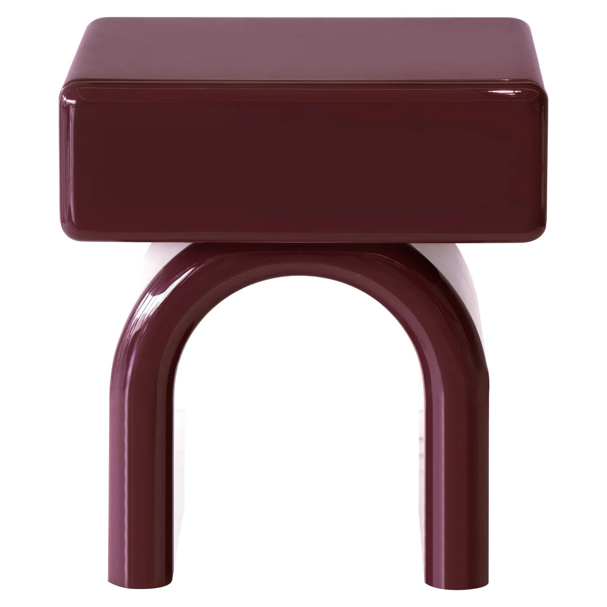 Nachtkastje Bennet burgundy 1-drawer van Richmond Interiors – Luxe comfort op maat van PureWonen. Vraag naar de beste prijs.