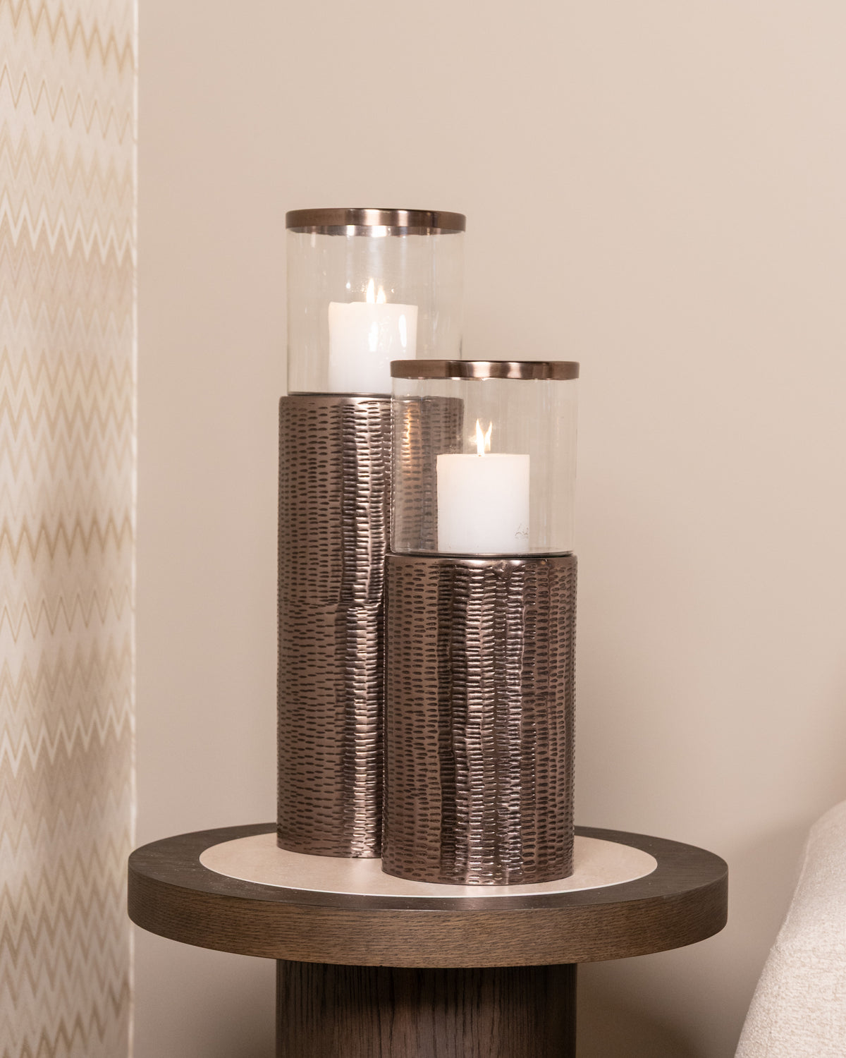 Windlicht Faylen bronze L – Richmond Interiors (afbeelding 4)