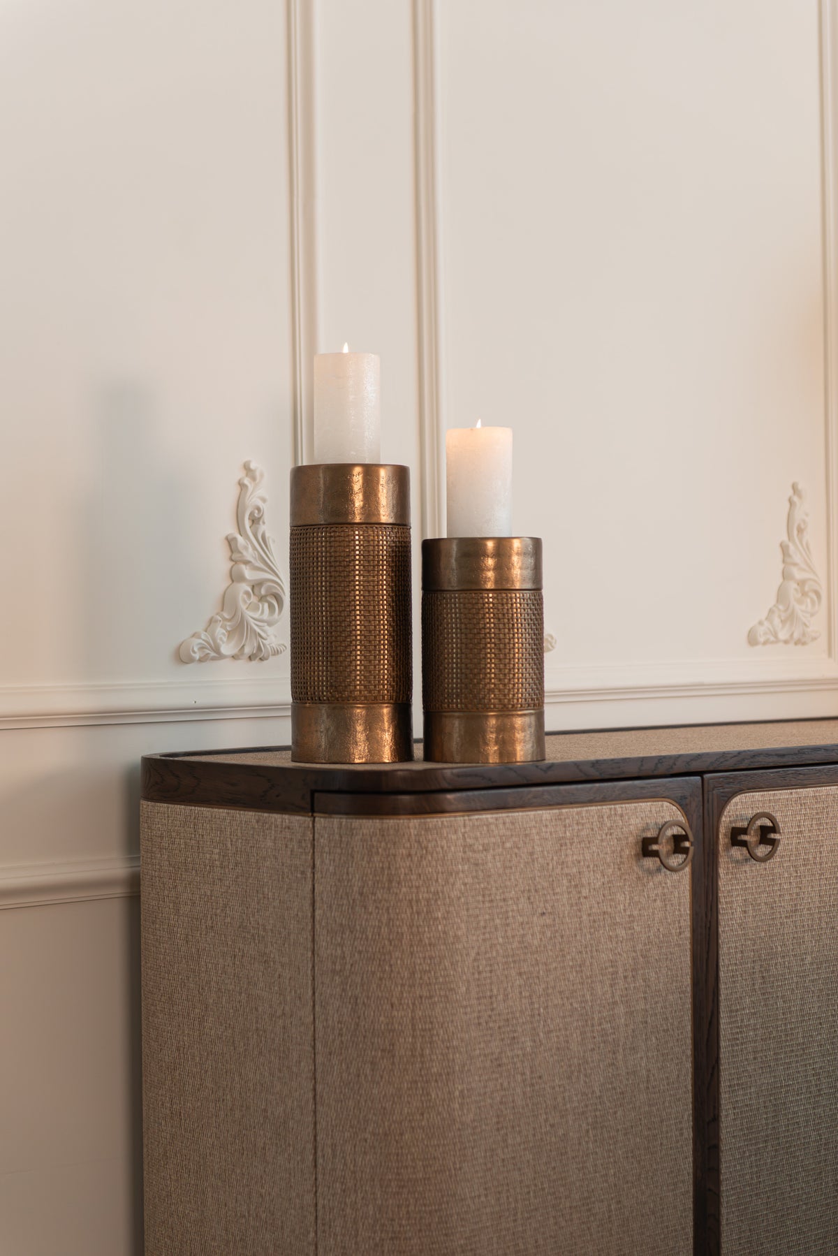 Kandelaar Sky brushed gold large – Richmond Interiors (afbeelding 4)