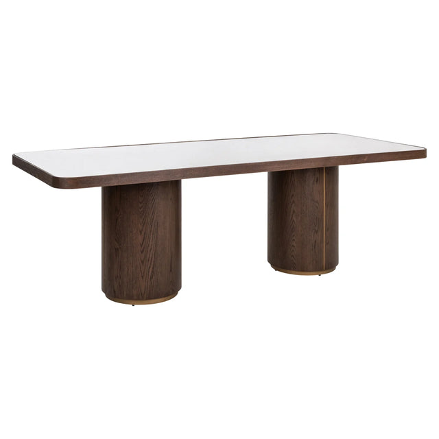 Eettafel Willox brown 235 including glass