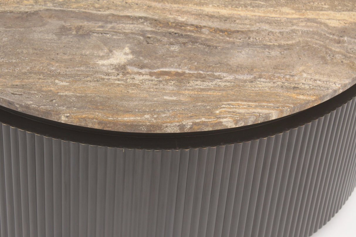 Salontafel Russo brown 90Ø van Richmond Interiors – Luxe comfort op maat van PureWonen. Vraag naar de beste prijs.