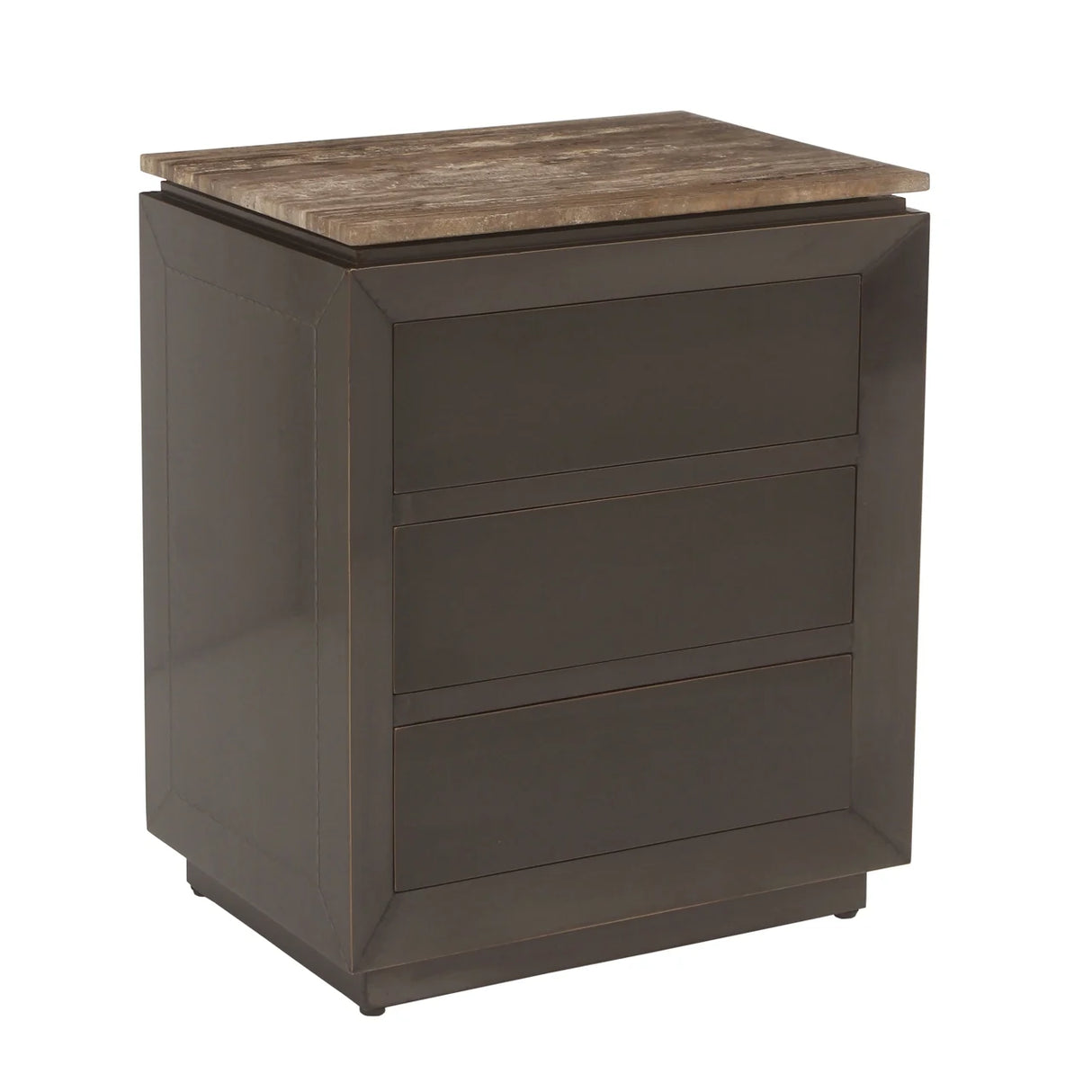 Nachtkastje Russo brown 3-drawers