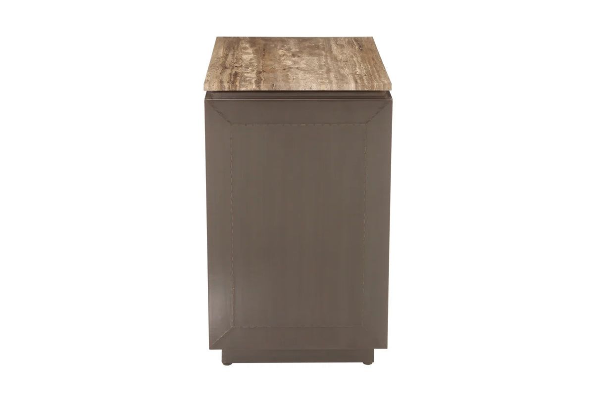 Nachtkastje Russo brown 3-drawers