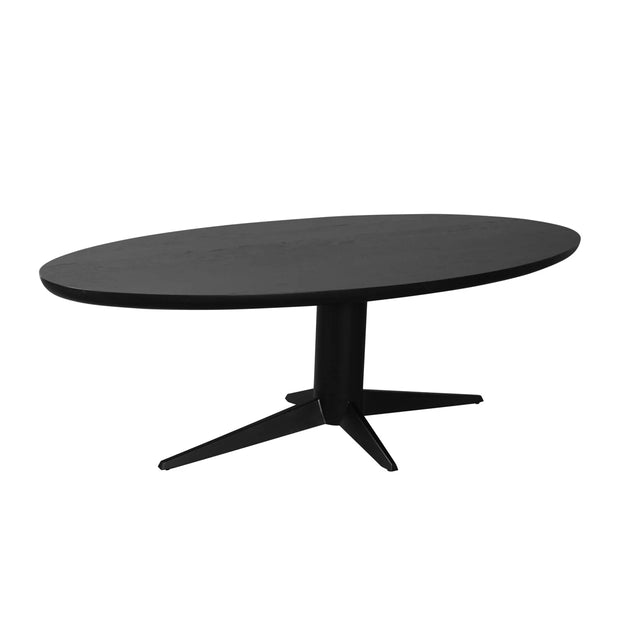 Eettafel Rayford black oval 230