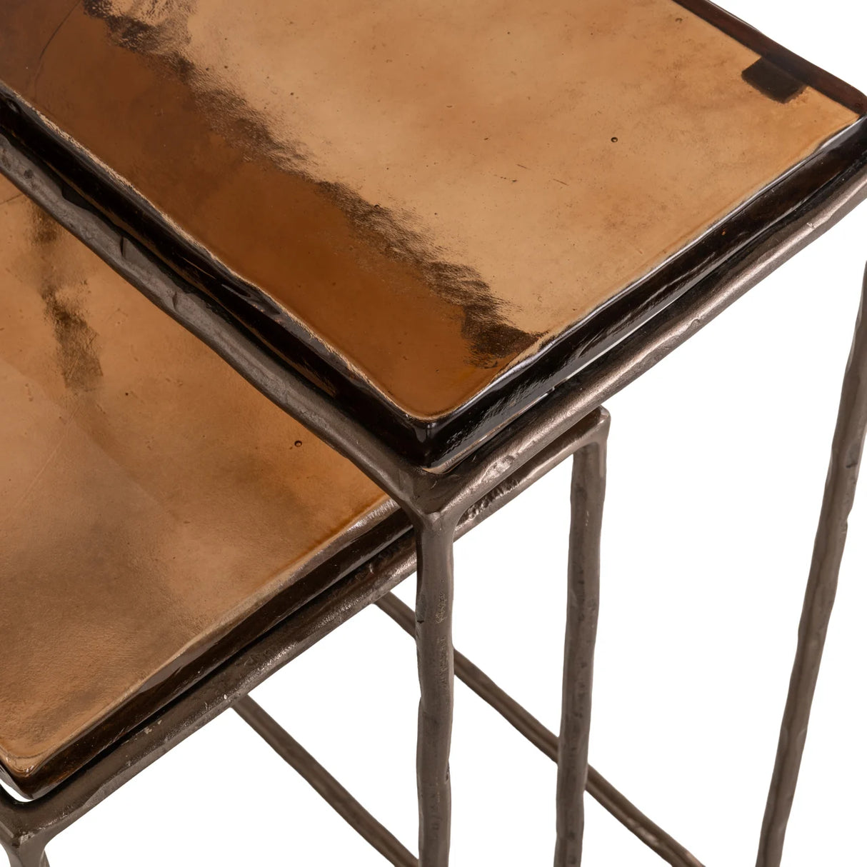 Bijzettafel Villano bronze (Set of 2)