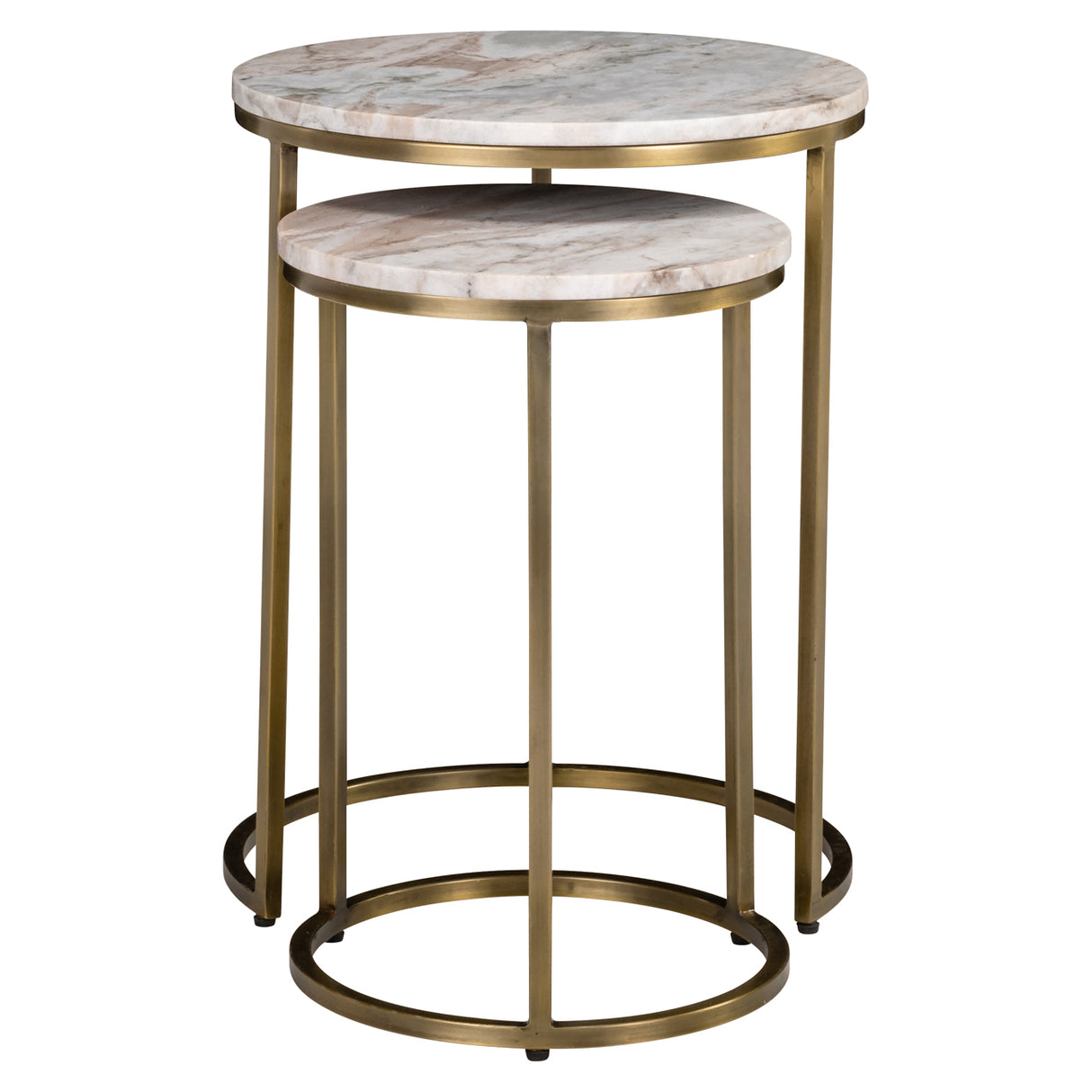 Bijzettafel Bottega Blush beige (Set of 2)