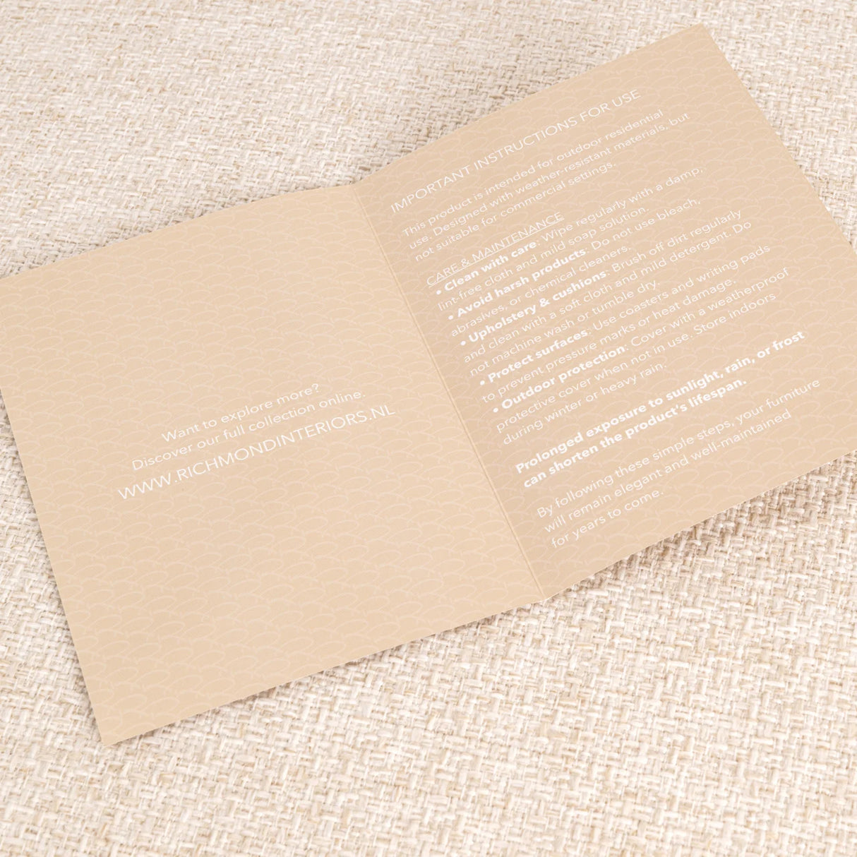 Buiten bank Dawson beige alpine cornersofa