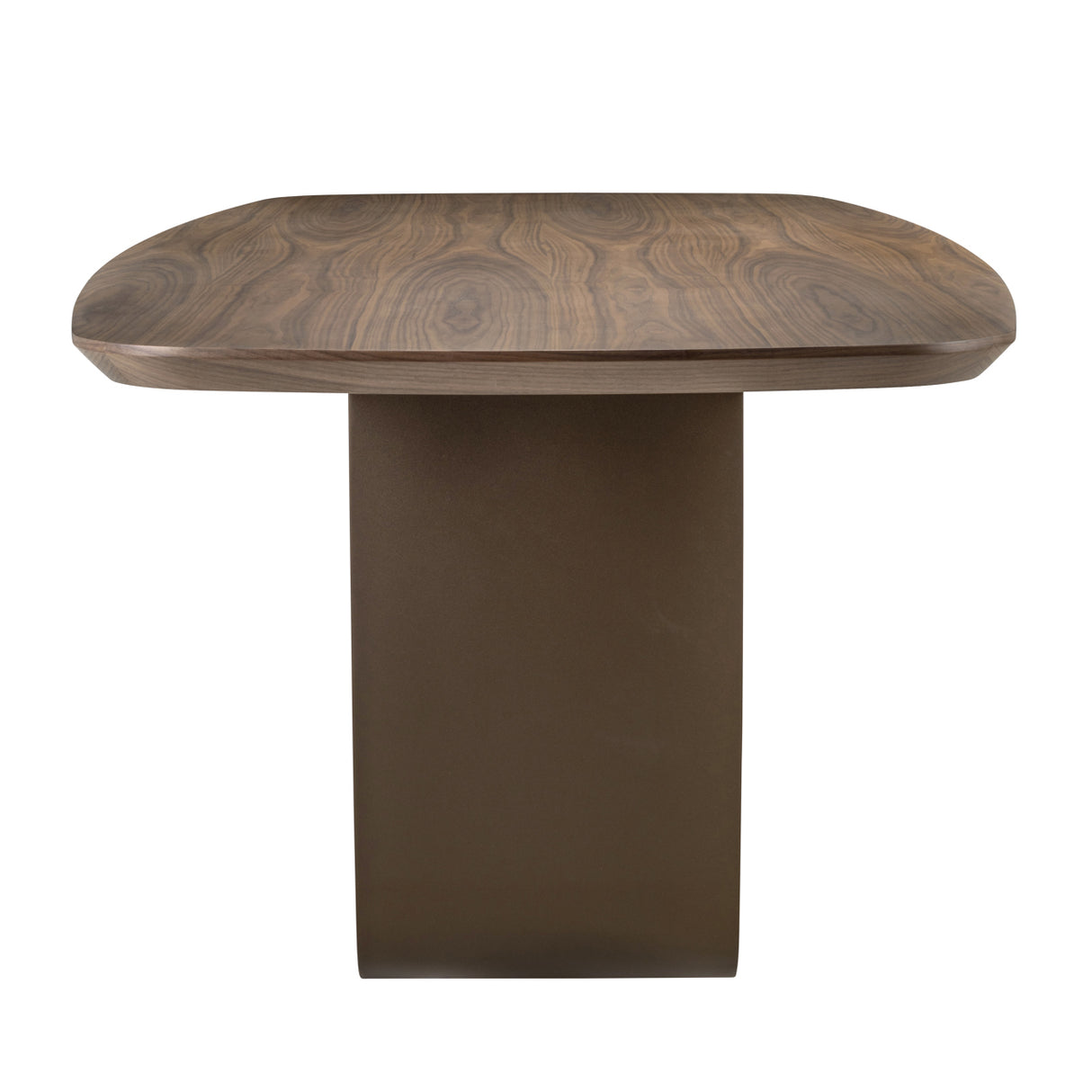 Eettafel Windsor walnut 230 brass base
