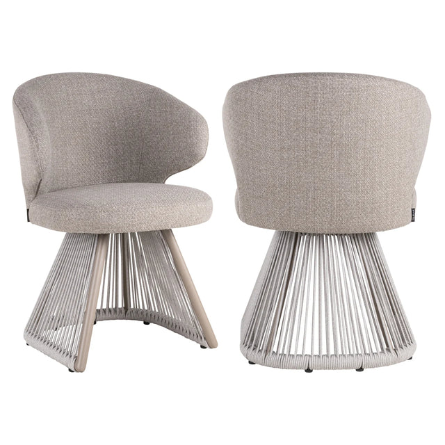 Outdoor eetkamerstoel Nuba greige alpine