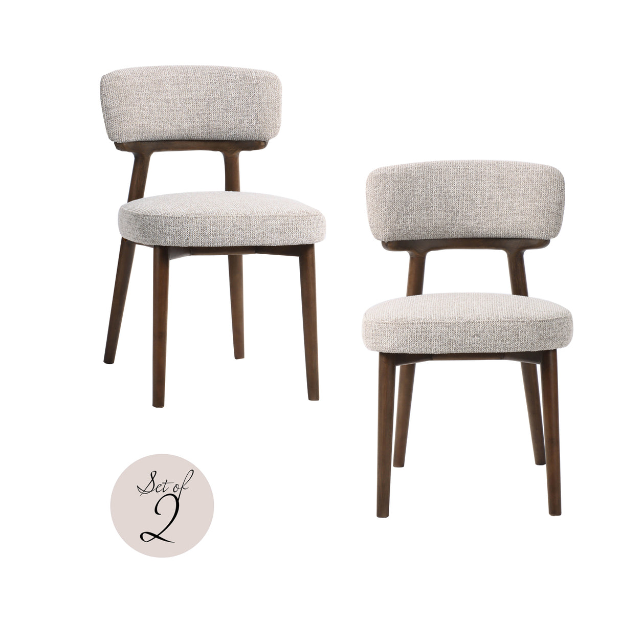 Eetkamerstoel Basker natural fancy fire retardant (Set of 2) van Richmond Interiors – Luxe comfort op maat van PureWonen. Vraag naar de beste prijs.