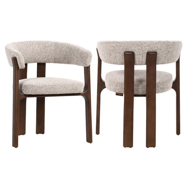 Eetkamerstoel Contigo mocca fancy