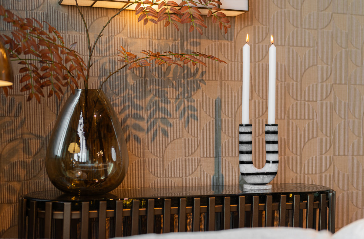 Kandelaar River black/white – Richmond Interiors (afbeelding 5)