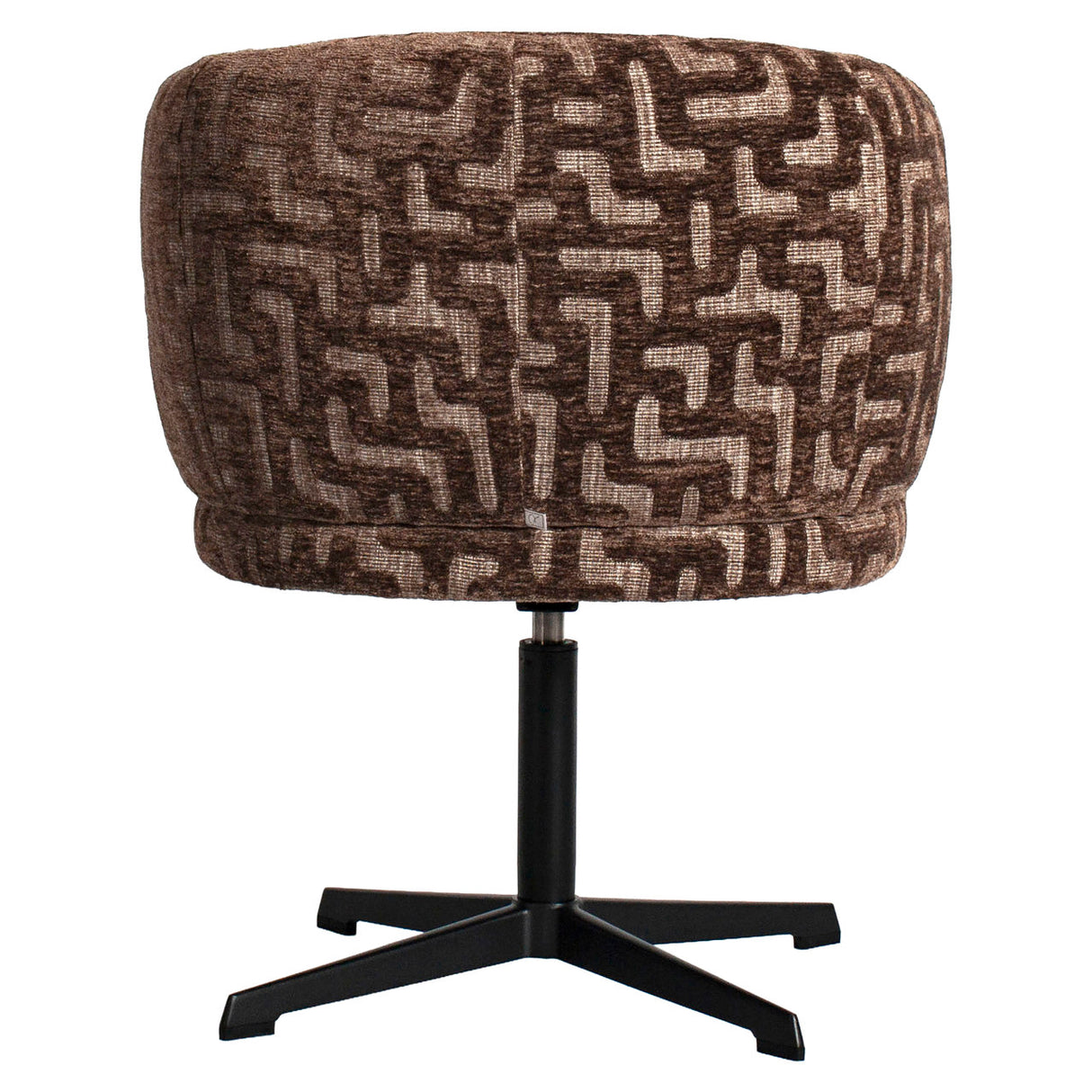 Eetkamerstoel Dinan brown labyrinth fire retardant