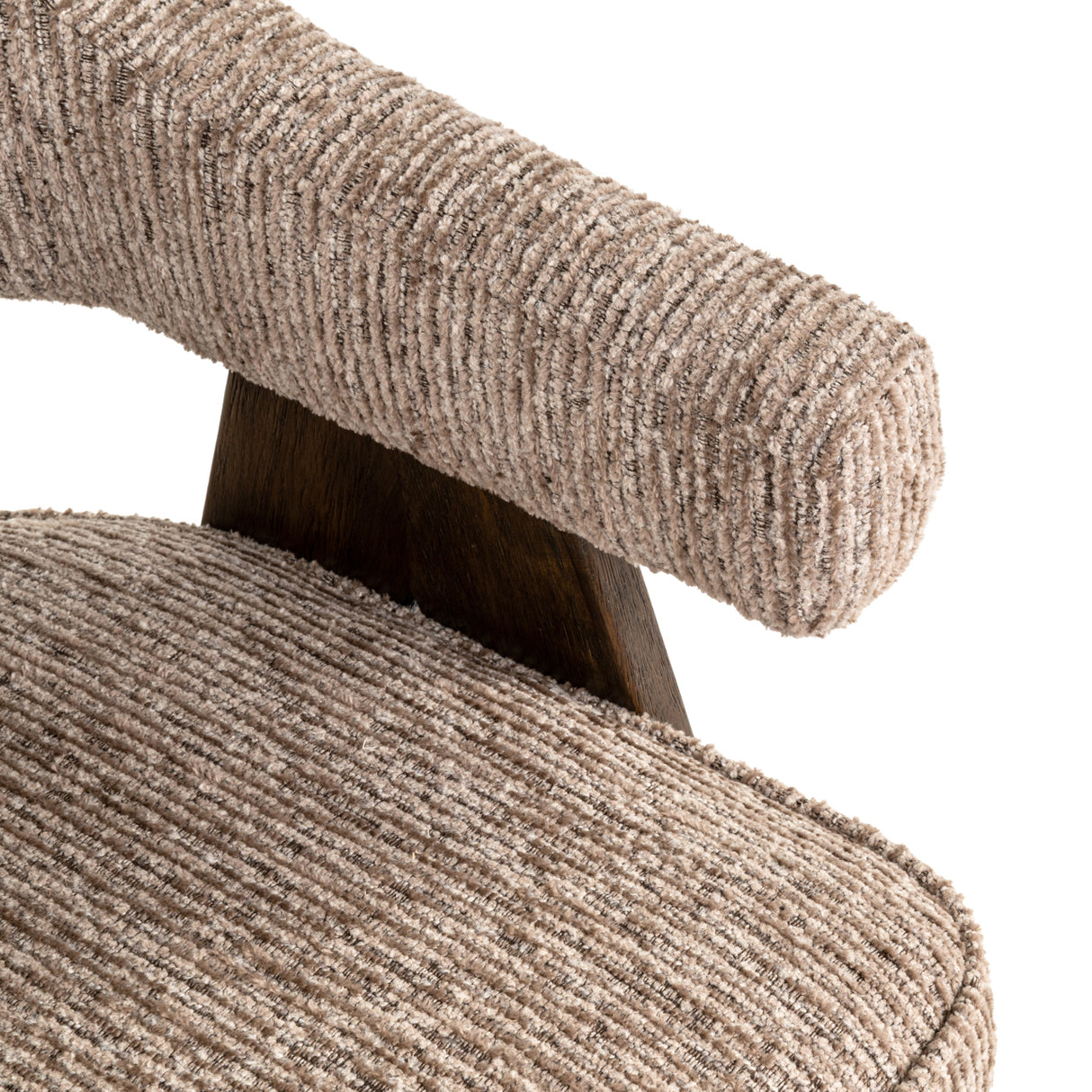 Eetkamerstoel Mori mocca linear fire retardant
