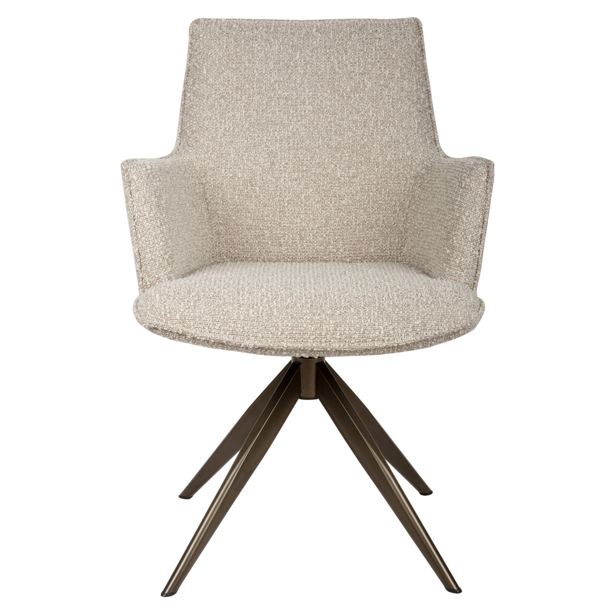 Eetkamerstoel Dakota natural chunky swivel with arm van Richmond Interiors – Luxe comfort op maat van PureWonen. Vraag naar de beste prijs.