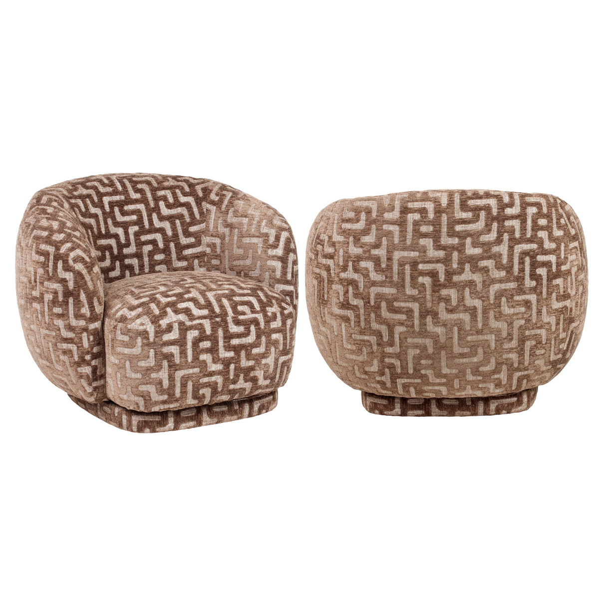 Lounge stoel Negreslo brown labyrinth