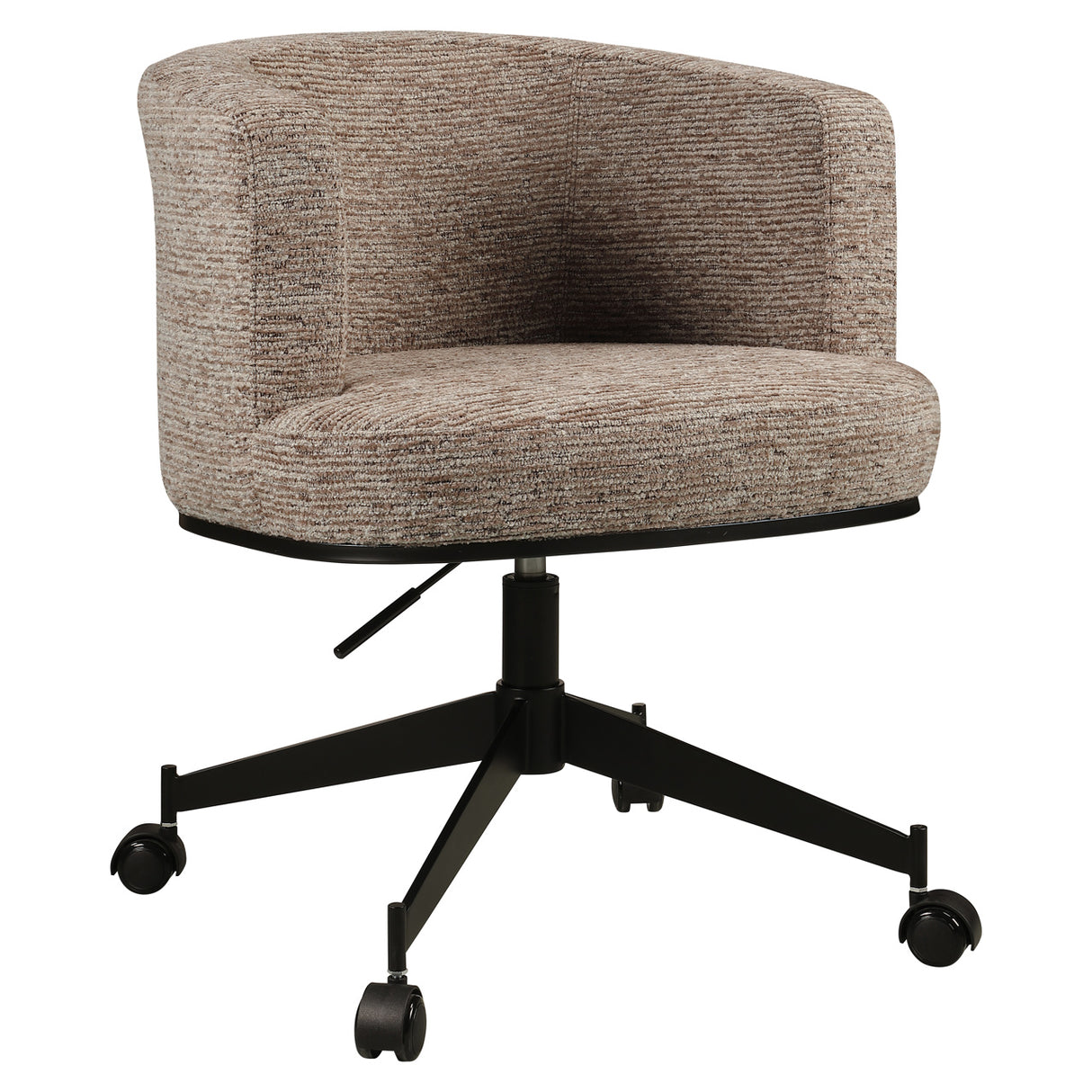 Eetkamerstoel Rochenne mocca linear swivel on wheels van Richmond Interiors – Luxe comfort op maat van PureWonen. Vraag naar de beste prijs.