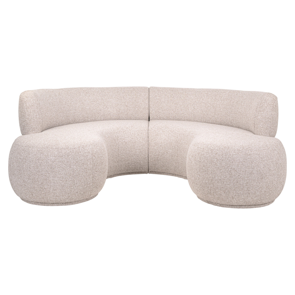 Eetkamer bank Sorrobon cayenne brown round (Set of 2)