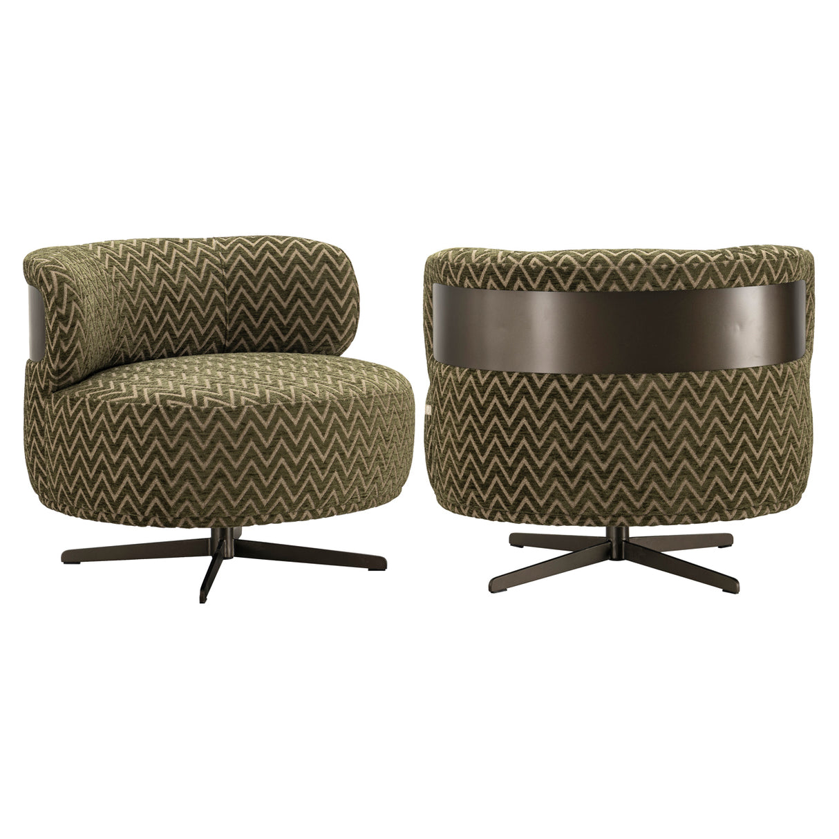 Lounge stoel Lauren moss chevron