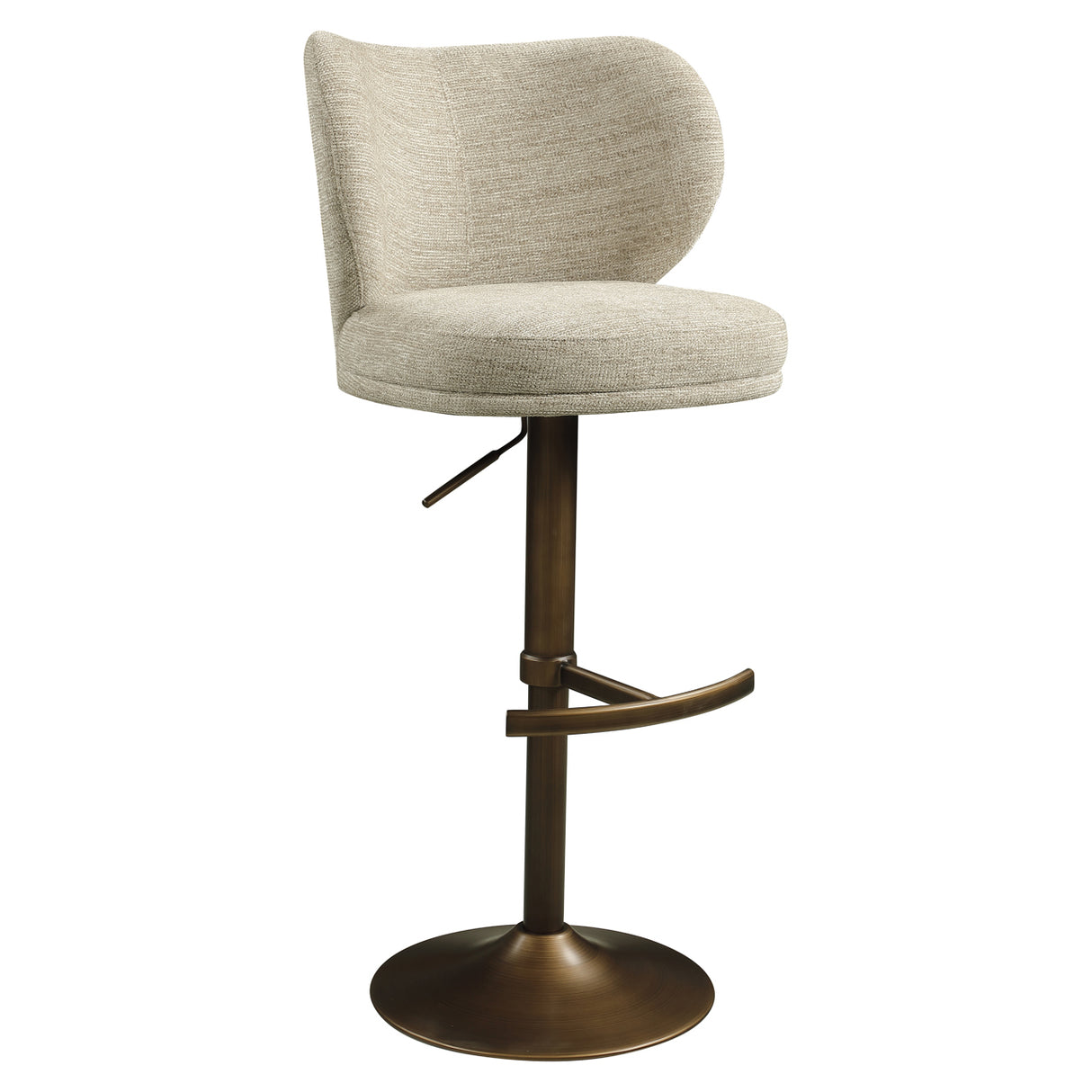 Barstoel Amely natural softweave swivel